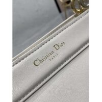 Dior Women CD Medium Dior Key Bag Dusty Ivory Box Calfskin (1)