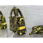 Dior Women CD Mini Lady D-Lite Bag Yellow Multicolor Ornamental Embroidery - Imagen 5