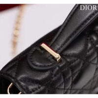 Dior Women CD Miss Dior Mini Bag Black Cannage Lambskin (8)