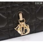 Dior Women CD Miss Dior Mini Bag Black Cannage Lambskin – Image 6