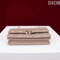 Dior Women CD Miss Dior Mini Bag Caramel Beige Cannage Lambskin (8)