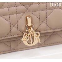 Dior Women CD Miss Dior Mini Bag Caramel Beige Cannage Lambskin (8)