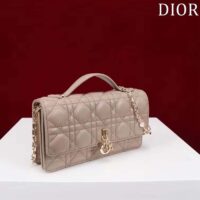 Dior Women CD Miss Dior Mini Bag Caramel Beige Cannage Lambskin (8)