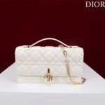 Dior Women CD Miss Dior Mini Bag Latte Cannage Lambskin - immagine 2