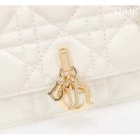 Dior Women CD Miss Dior Mini Bag Latte Cannage Lambskin (6)