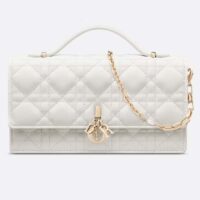 Dior Women CD Miss Dior Mini Bag Latte Cannage Lambskin (6)