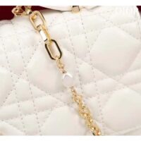 Dior Women CD Miss Dior Mini Bag Latte Cannage Lambskin (6)