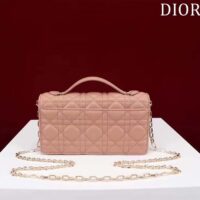 Dior Women CD Miss Dior Mini Bag Light Pink Cannage Lambskin (7)