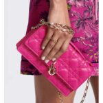 Dior Women CD Miss Dior Mini Bag Rani Pink Cannage Lambskin - Image 12