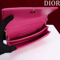 Dior Women CD Miss Dior Mini Bag Rani Pink Cannage Lambskin (7)