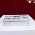 Dior Women CD Miss Dior Mini Bag Silver Metallic Leather Lambskin - Bild 4
