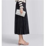 Dior Women CD Miss Dior Mini Bag Silver Metallic Leather Lambskin - Bild 11