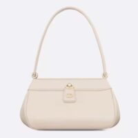 Dior Women CD Small Dior Key Bag Dusty Ivory Box Calfskin (3)