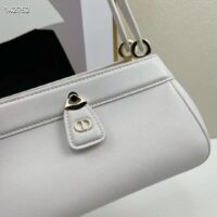 Dior Women CD Small Dior Key Bag Dusty Ivory Box Calfskin (3)