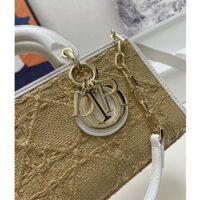 Dior Women CD Small Lady D-Joy Bag Natural Macrocannage Raffia (1)