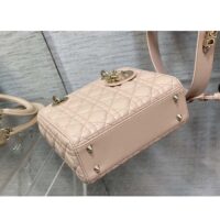 Dior Women CD Small Lady Dior My ABCDior Bag Beige Cannage Lambskin (1)