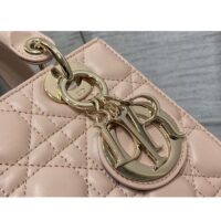 Dior Women CD Small Lady Dior My ABCDior Bag Beige Cannage Lambskin (1)