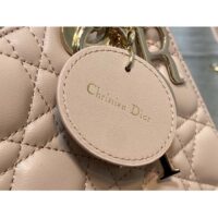 Dior Women CD Small Lady Dior My ABCDior Bag Beige Cannage Lambskin (1)