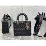 Dior Women CD Small Lady Dior My ABCDior Bag Black Cannage Lambskin - immagine 2