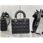 Dior Women CD Small Lady Dior My ABCDior Bag Black Cannage Lambskin - immagine 3
