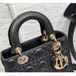 Dior Women CD Small Lady Dior My ABCDior Bag Black Cannage Lambskin - immagine 6