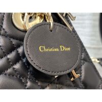 Dior Women CD Small Lady Dior My ABCDior Bag Black Cannage Lambskin (1)