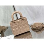 Dior Women CD Small Lady Dior My ABCDior Bag Blush Ultramatte Cannage Calfskin - Image 3