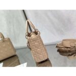 Dior Women CD Small Lady Dior My ABCDior Bag Blush Ultramatte Cannage Calfskin - Image 8