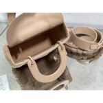 Dior Women CD Small Lady Dior My ABCDior Bag Blush Ultramatte Cannage Calfskin - Image 7