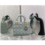 Dior Women CD Small Lady Dior My ABCDior Bag Cedar Green Cannage Lambskin - Bild 3