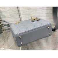 Dior Women CD Small Lady Dior My ABCDior Bag Cloud Blue Cannage Lambskin (1)