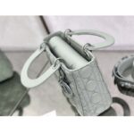 Dior Women CD Small Lady Dior My ABCDior Bag Ultramatte Gray Stone Cannage Calfskin - Image 8