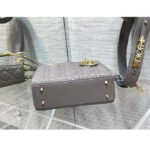 Dior Women CD Small Lady Dior My ABCDior Bag Warm Taupe Cannage Lambskin - immagine 5