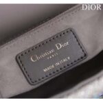 Dior Women Small Lady Dior Bag Gray Smooth Calfskin Satin Bead Embroidery - Bild 10