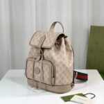 Gucci Unisex Backpack Interlocking G Beige White GG Supreme Canvas - Bild 4
