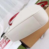 Gucci Unisex Diana Small Shoulder Bag White Leather Double G (14)