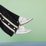 Gucci Unisex GG MAC80 Sneaker Metallic Silver Leather Round Toe Rubber Flat - Image 11