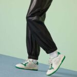 Gucci Unisex GG MAC80 Sneaker Off White Green Leather Round Toe Rubber Flat - Bild 11