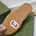 Gucci Unisex GG MAC80 Sneaker Off White Leather Round Toe Rubber Flat – Image 9