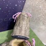 Gucci Unisex GG Run Sneaker Beige Ebony Leather GG Water Transfer Print – Image 10