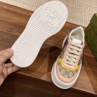Gucci Unisex GG Sneaker Beige Ebony GG Supreme Canvas Mid 5.6 CM Heel (11)