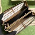 Gucci Unisex GG Zip Wallet Interlocking G Python Bow Rose Beige Leather - Imagen 6