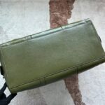 Gucci Unisex Large Tote Bag Tonal Double G Forest Green Leather Original GG Canvas - Image 8