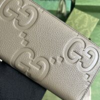 Gucci Unisex Ophidia Jumbo GG Continental Wallet Taupe Leather Double G (1)