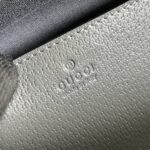 Gucci Unisex Ophidia Small Shoulder Bag Grey Black GG Supreme Canvas - immagine 10