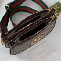 Gucci Women Blondie GG Mini Bag Beige Ebony GG Supreme Canvas (10)