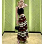 Gucci Women Crystal Interlocking G Sandal Black Braided Leather High 9 Cm Heel - Image 11