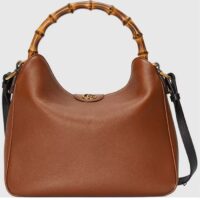 Gucci Women Diana Medium Shoulder Bag Cuir Leather Double G (7)