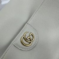 Gucci Women Diana Medium Shoulder Bag White Leather Double G (9)