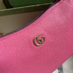 Gucci Women GG Aphrodite Mini Shoulder Bag Double G Pink Soft Leather – Bild 7